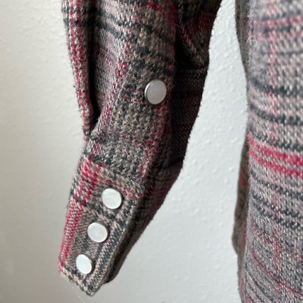 Key Heavy Snap Down Flannel Size L Regular EUC - Picture 8 of 9
